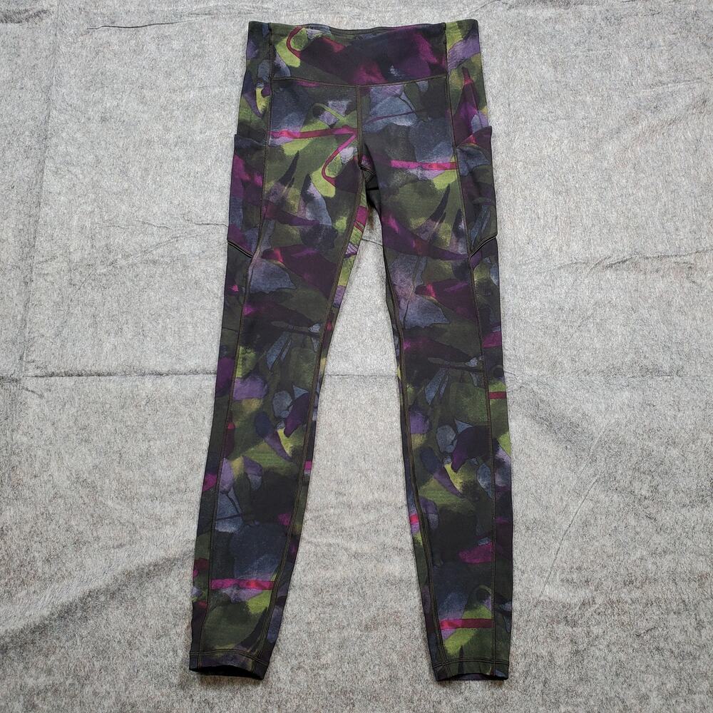 Lululemon Speed Up Tight Size 6 Full-On Luxtreme 28" Aura Dark Chrome Multi Yoga